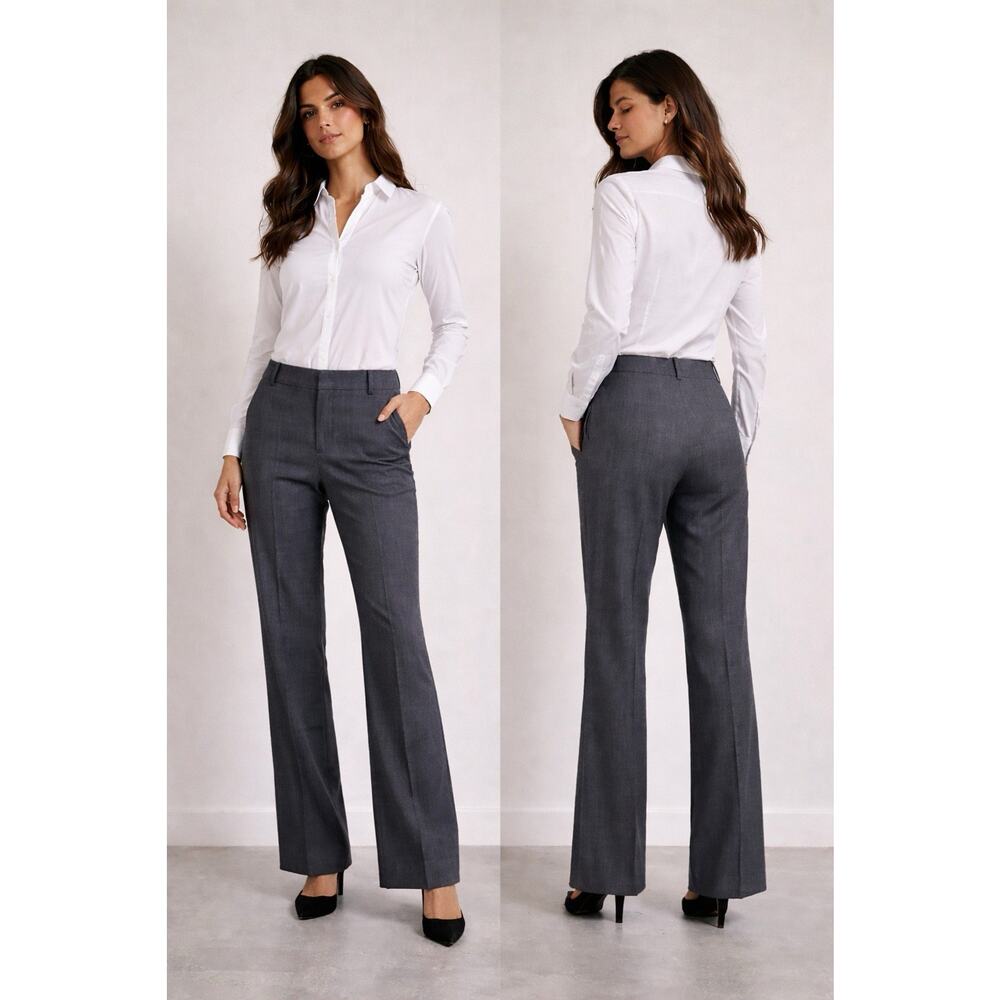 BOSS by Hugo Boss Wool Blend Dress Pants Bootcut Gray Size 10